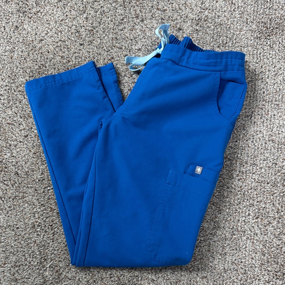 FIGS Yola Skinny Scrubs Royal Blue